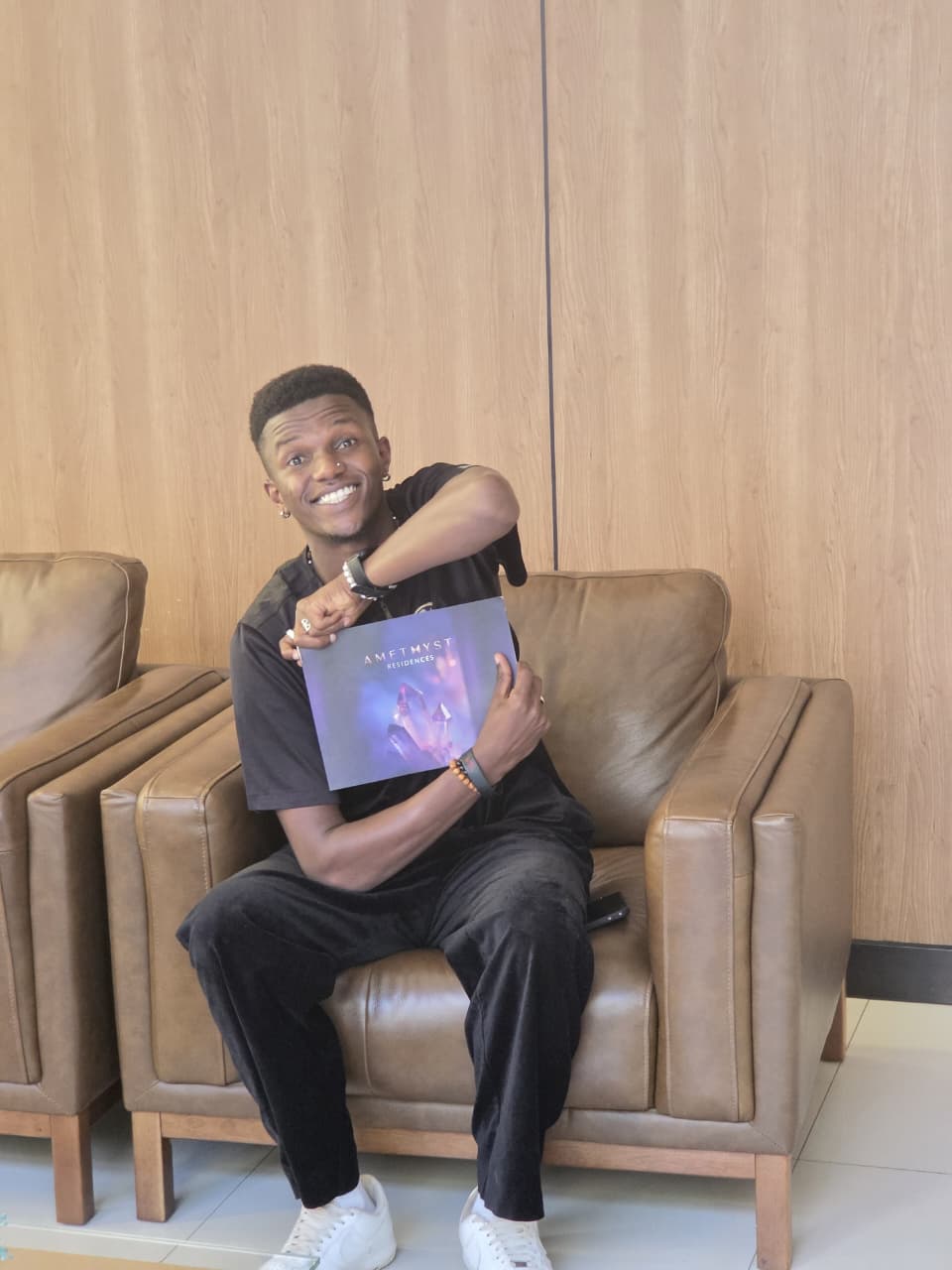 Lewis Muturi during a property visit